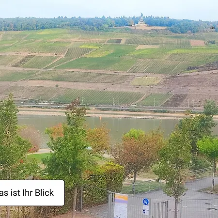 Rhein-suite Bingen Promenade Kueche Niederwald Blick & Freie Tiefgarage Appartement